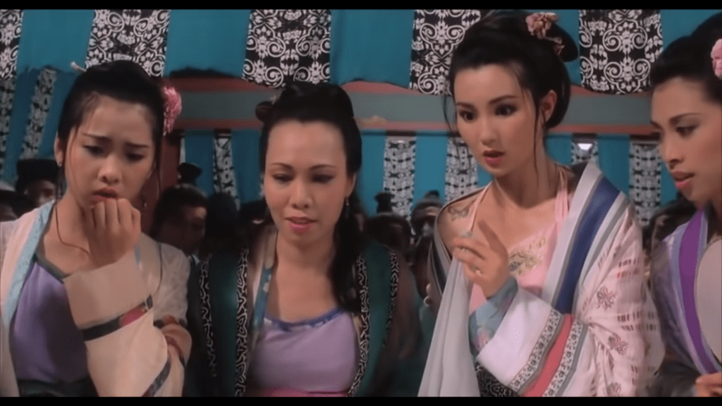 在《濟公》與張曼玉一做演妓女